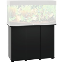 Schwarzer Aquariumunterschrank mit drei Türen