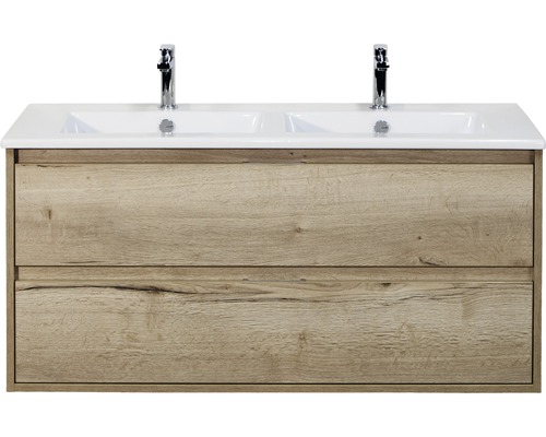 Kit de meubles de salles de bain Porto chêne 57x121 cm