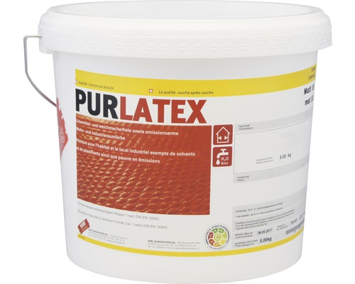 Eimer Purlatex Innenfarbe, lösemittelfrei, 5 Kilogramm