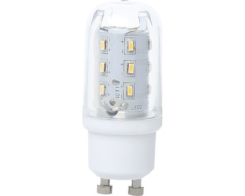 Lampe LED GU10 plastique blanc