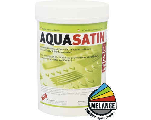 Peinture de finition Aqua Satin pour l''intérieur et l''extérieur
