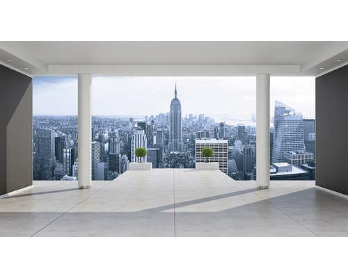 Papier peint panoramique intissé 1323 VEXXL New York City Skyline 3 pces 312 x 219 cm