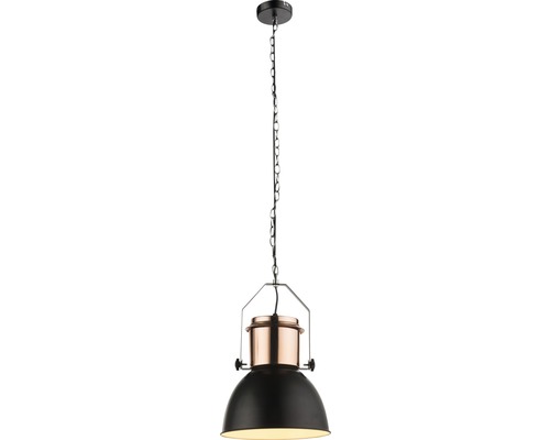 Lampe suspendue Kutum E27 métal couleur cuivre 40W