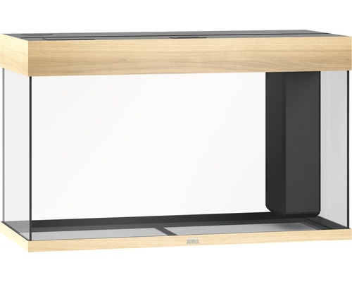 Aquarium vide avec cadre en bois et filtre intégré