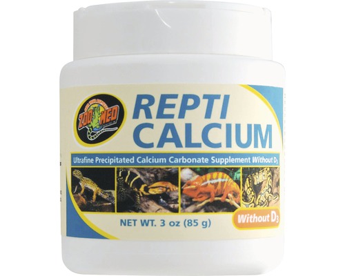 Kalzium für Reptilien ZOO MED Repti Calcium ohne D3 85 g Repti Calcium Ergänzungsfuttermittel für Reptilien