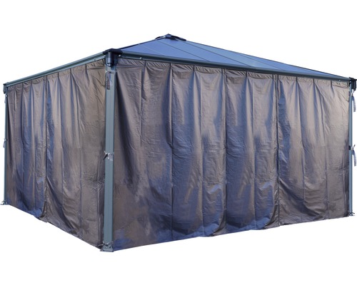 Pavillon avec panneaux latéraux pour le jardin