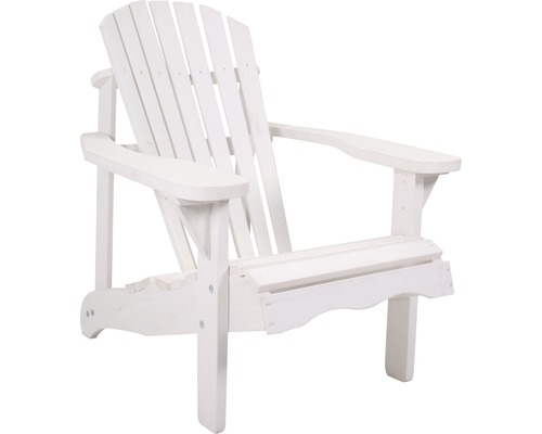 Chaise de jardin Adirondack bois blanc
