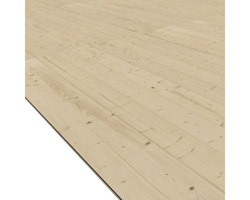 Plancher Karibu pour dimensions de socle 220x220 cm, naturel