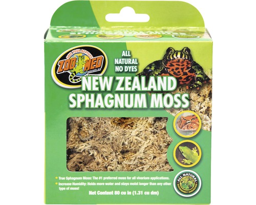 Bodengrund ZOO MED New Zealand Sphagnum Moss 1,31 l Zoo Med Neuseeland Sphagnum Moos Packung
