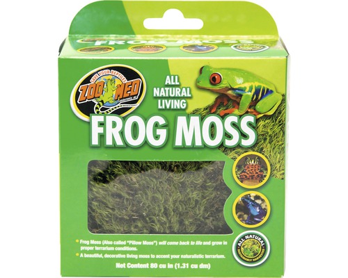 Substrat ZOO MED All Natural Frog Moss 1,31 l Zoo Med Mousse pour grenouilles, emballage pour terrariums