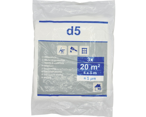 Bâche de protection en paquet, 20 mètres carrés, 4 x 5 mètres