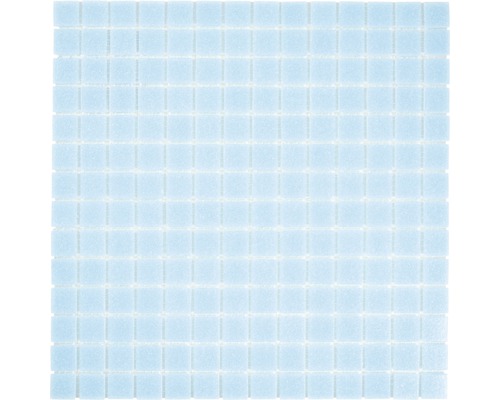 Glasmosaik uni 30.5x30.5 cm lichtblau