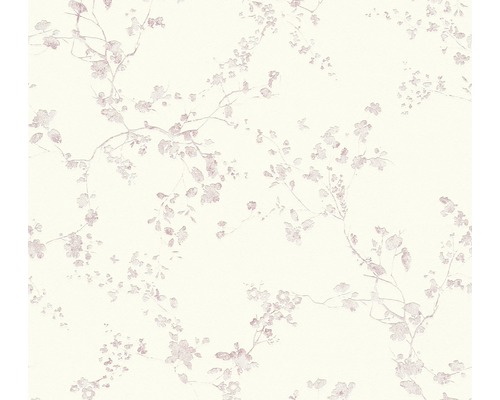 Papier peint intissé 36896-1 Metropolitan petites fleurs blanc Papier peint avec motif floral pour la décoration murale