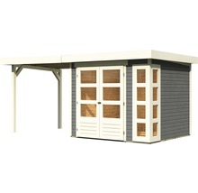 Abri de jardin avec auvent en bois