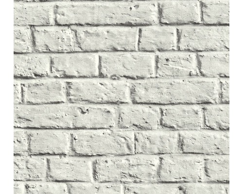 Papier peint intissé 36912-2 Metropolitan Pierres gris clair Papier peint à motif de brique