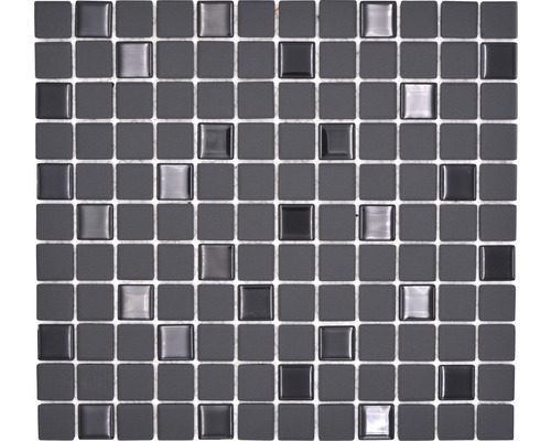 Mosaïque avec éléments carrés dans différentes nuances de gris