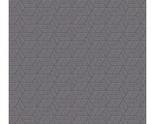 Papier peint intissé 36920-2 Metropolitan Graphique 3D gris Papier peint avec motif géométrique de cubes