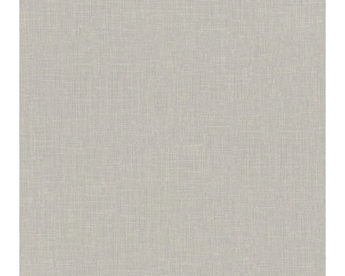 Papier peint intissé 36922-6 Metropolitan, textile uni gris Papier peint textile avec une fine structure de tissu