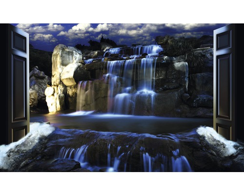 Papier peint panoramique intissé cascade 416x254 cm