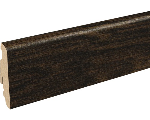 SKANDOR Sockelleiste Eiche FOEI125 FU60L 19x58x2400 mm Fussleiste mit Holzdekor
