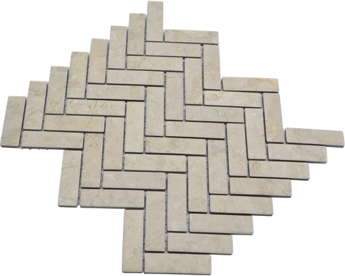 Naturstein Mosaikfliese im Fischgrätmuster
