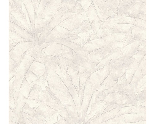 Papier peint intissé 36927-4 Metropolitan Feuilles blanc cassé