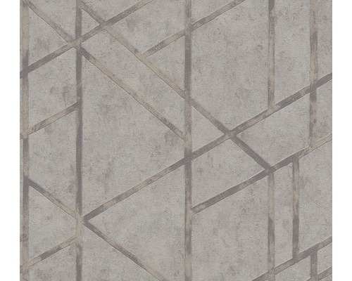 Papier peint intissé 36928-2 Metropolitan Graphique gris Papier peint à motif géométrique