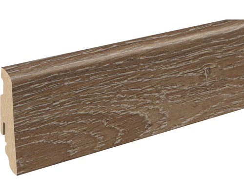 Plinthe SKANDOR chêne bronze FOEI08Z FU60L 19 x 58 x 2400 mm Plinthe avec structure en bois