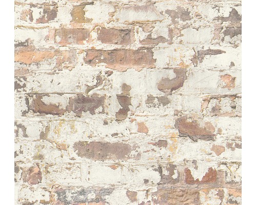 Papier peint intissé 36929-1 Metropolitan Ouvrage de maçonnerie ocre Papier peint aspect mur de briques