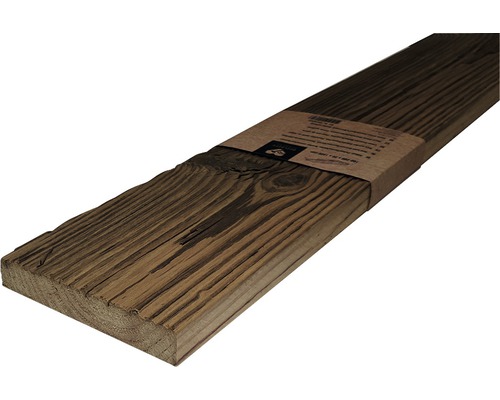 Planche en bois ancien Buildify brûlée par le soleil épicéa/pin/sapin 20x160-200 mm longueur: 1000 mm