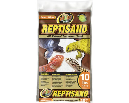 Sable de quartz ZOO MED Repti Sand Desert White 4,5 kg Zoo Med Repti Sand, sable pour terrariums, 4,5 kilogrammes
