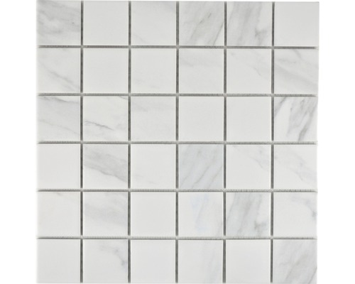 Mosaïque en céramique CIM Q48 CR 30,6x30,6 cm Mosaïque carrée aspect marbre