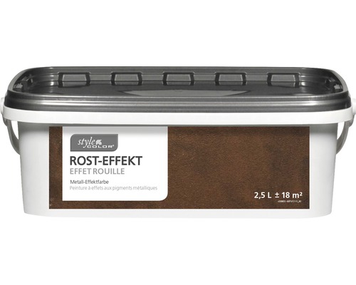 Peinture à effet rouille StyleColor RUST basic 2,5 l Style Color effet rouille peinture à effet métal en pot de 2,5 litres