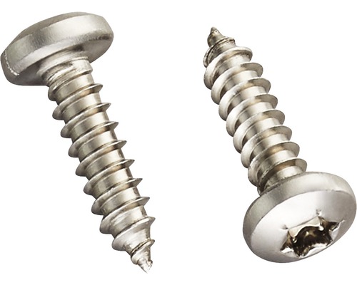 Gutta Edelstahlschrauben V2A für Metall 4,2 x 16 mm Pack = 20 St Zwei Schrauben mit Linsenkopf