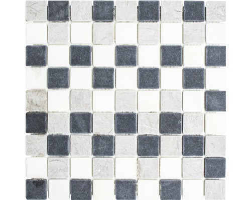 Mosaïque en pierre naturelle MOS 32/1125 gris 30.5x30.5 cm