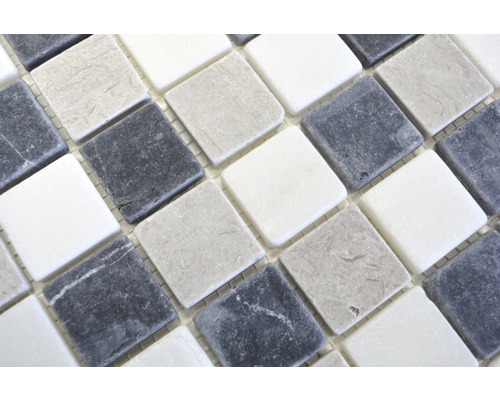 Carreaux de mosaïque avec pierres carrées