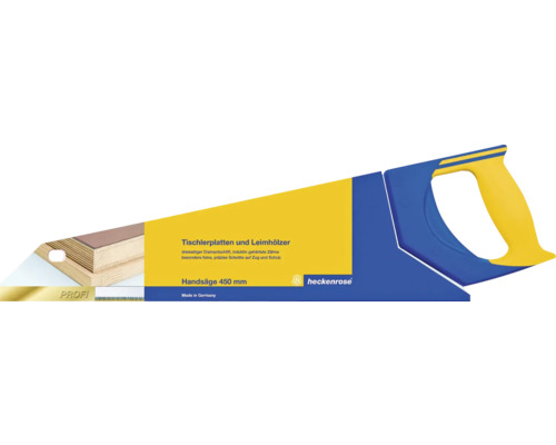 Scie manuelle Heckenrose 450 mm dents trempées par induction électromagnétique Scie à main Heckenrose 450 mm pour panneaux de menuiserie et bois lamellé-collé