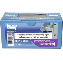 Packung Schnellbauschrauben der Größe TN 3,9 x 35 Millimeter von Knauf