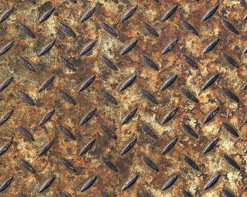 Panneau autocollant Pop.up 30074-1 acier vintage marron Plaque métallique avec structure antidérapante