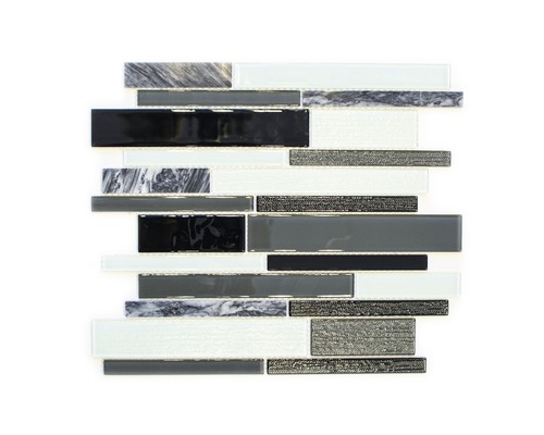 Mosaïque en verre cm GV34 28,6x30 cm mélange Mosaïque en verre et pierre