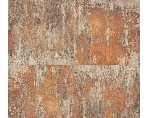 Papier peint intissé 36118-2 Neue Bude 2.0 dalles en béton Panneau décoratif aspect rouille