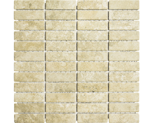Mosaïque en céramique ST SO 67, beige, 29.5x29 cm Mosaïque en pierre naturelle de forme rectangulaire