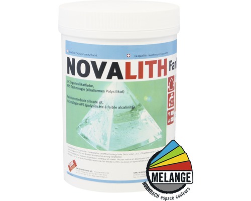 Novalith Farbe im Farbeimer