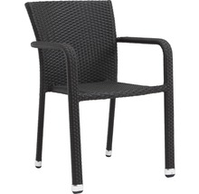 Geflochtener Gartenstuhl mit Armlehnen