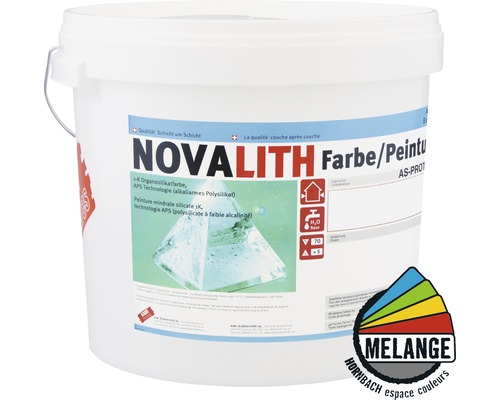 Eimer mit Novalith Farbe