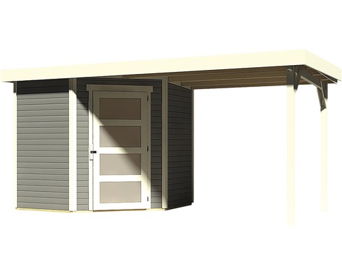 Gartenhaus mit integriertem Carport