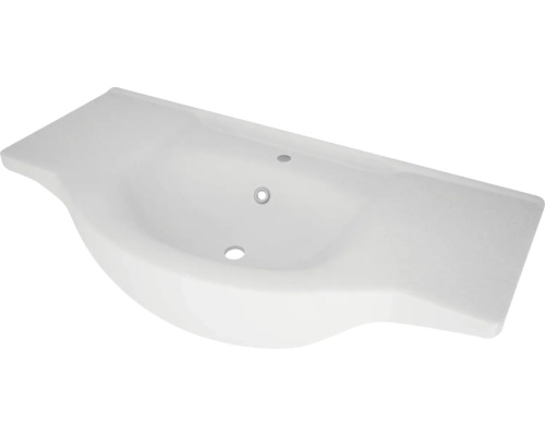 Lavabo en céramique 105 cm blanc