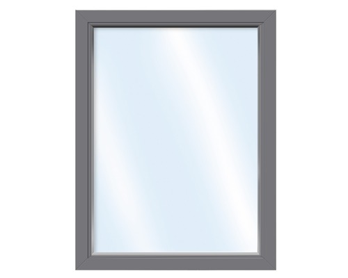 Élément fixe de fenêtre en plastique ARON Basic blanc/anthracite 1000x1600 mm 2x verres de sécurité trempés