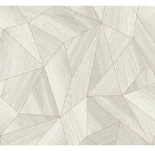 Papier peint avec motif géométrique en bois