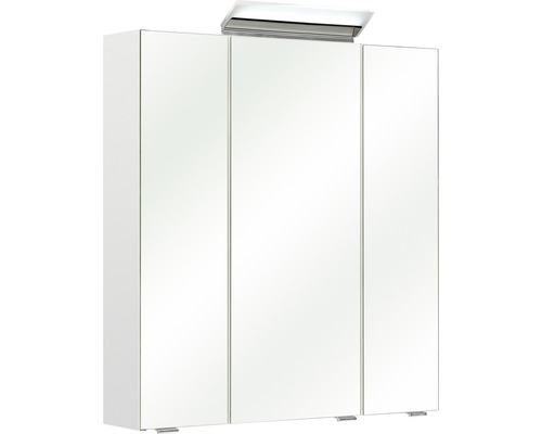 Armoire de toilette à LED pelipal Oria I lxhxp 65x70x16 cm blanc brillant